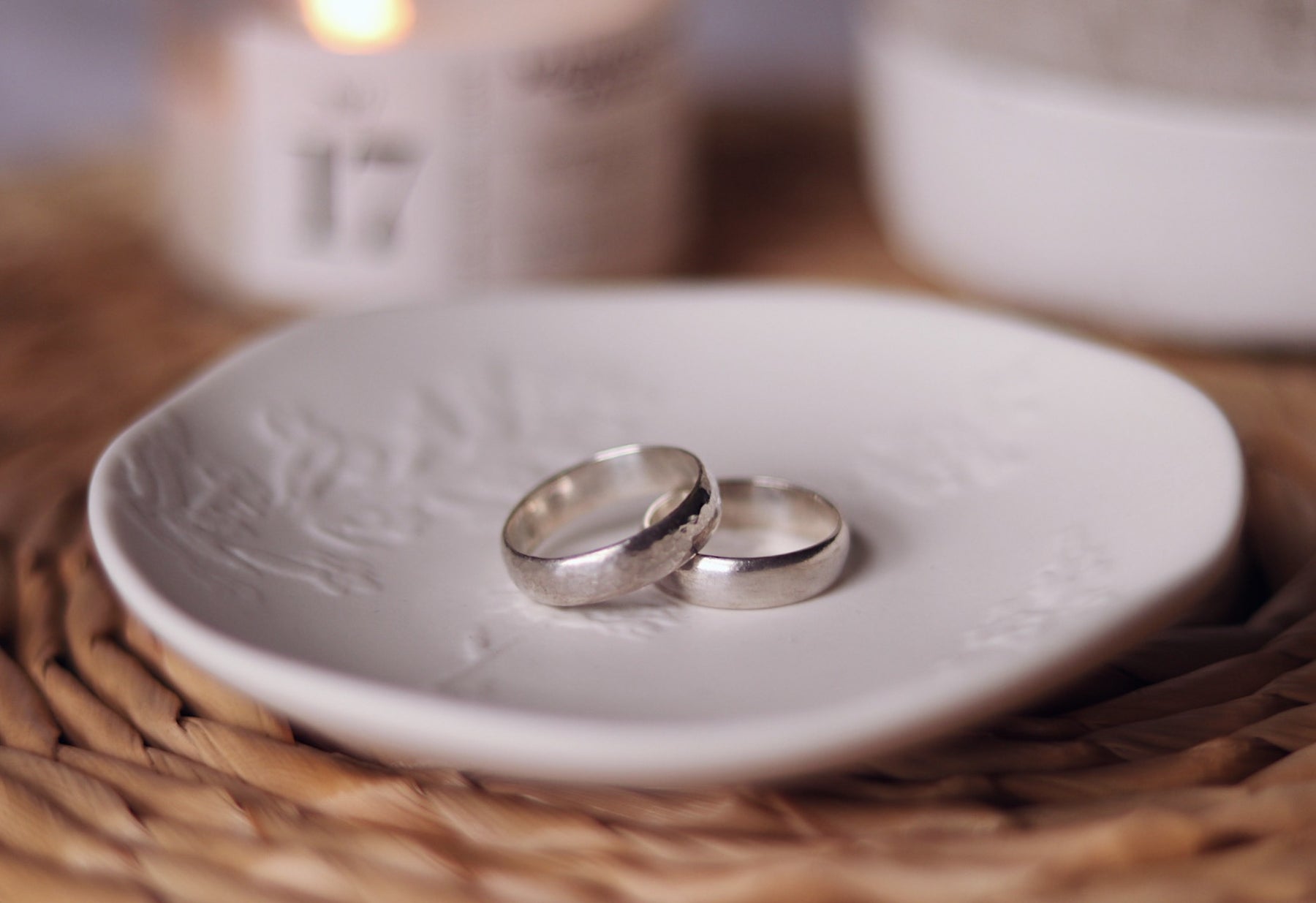 Mens Classic Sterling Silver Ring Hammered – Mitera Made